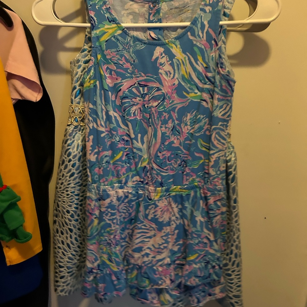 Lilly Pulitzer Blue and Pink Kids Bodysuit